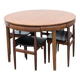 Table et chaises roundette par Hans Olsen