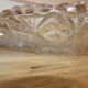 Cut glass dish and fruit cup