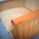 Yellow velvet armchairs and vintage wood 60s