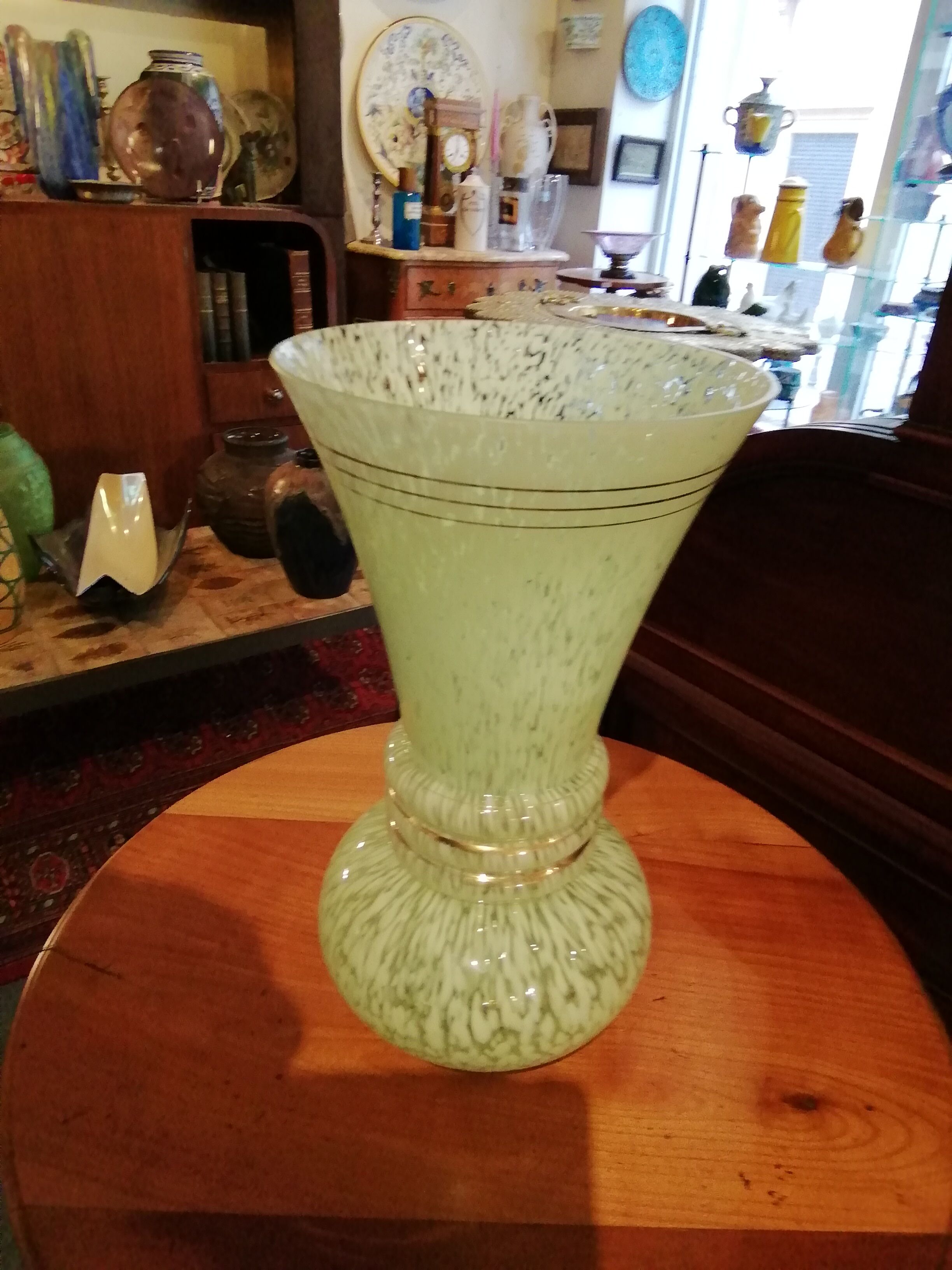 Glass vase 1950