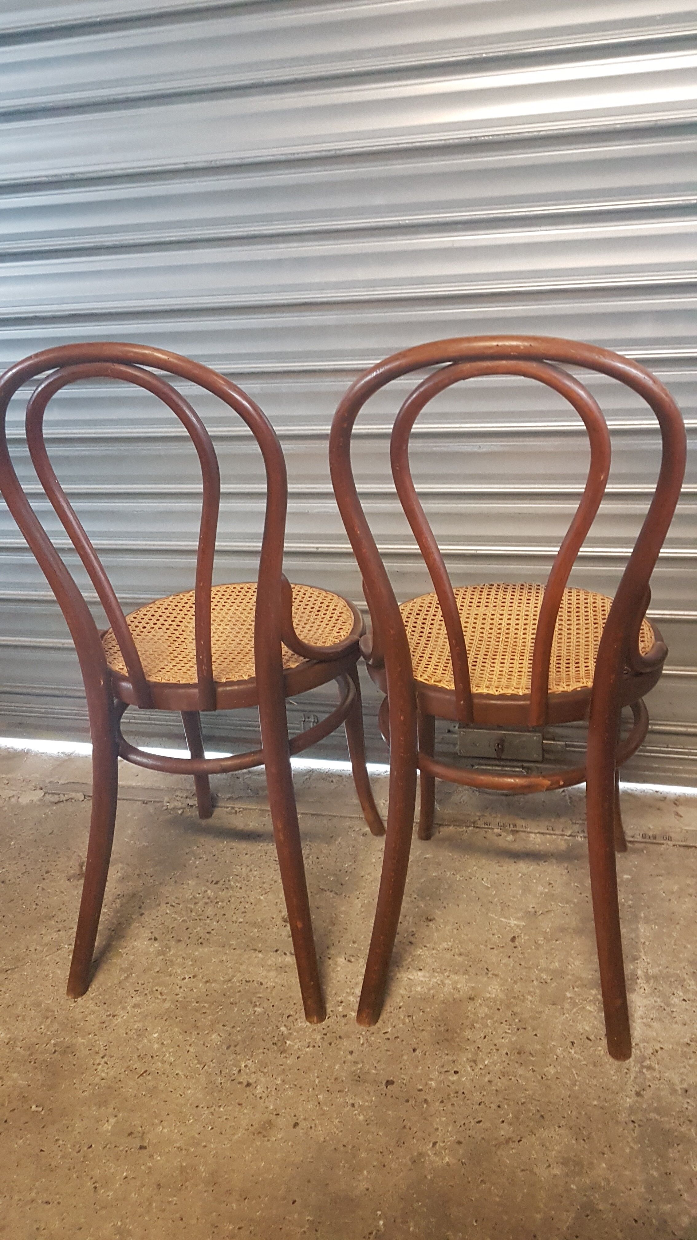 Pair of Seated Thonet chairs