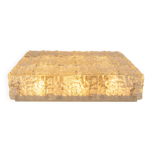 Grand plafonnier en verre