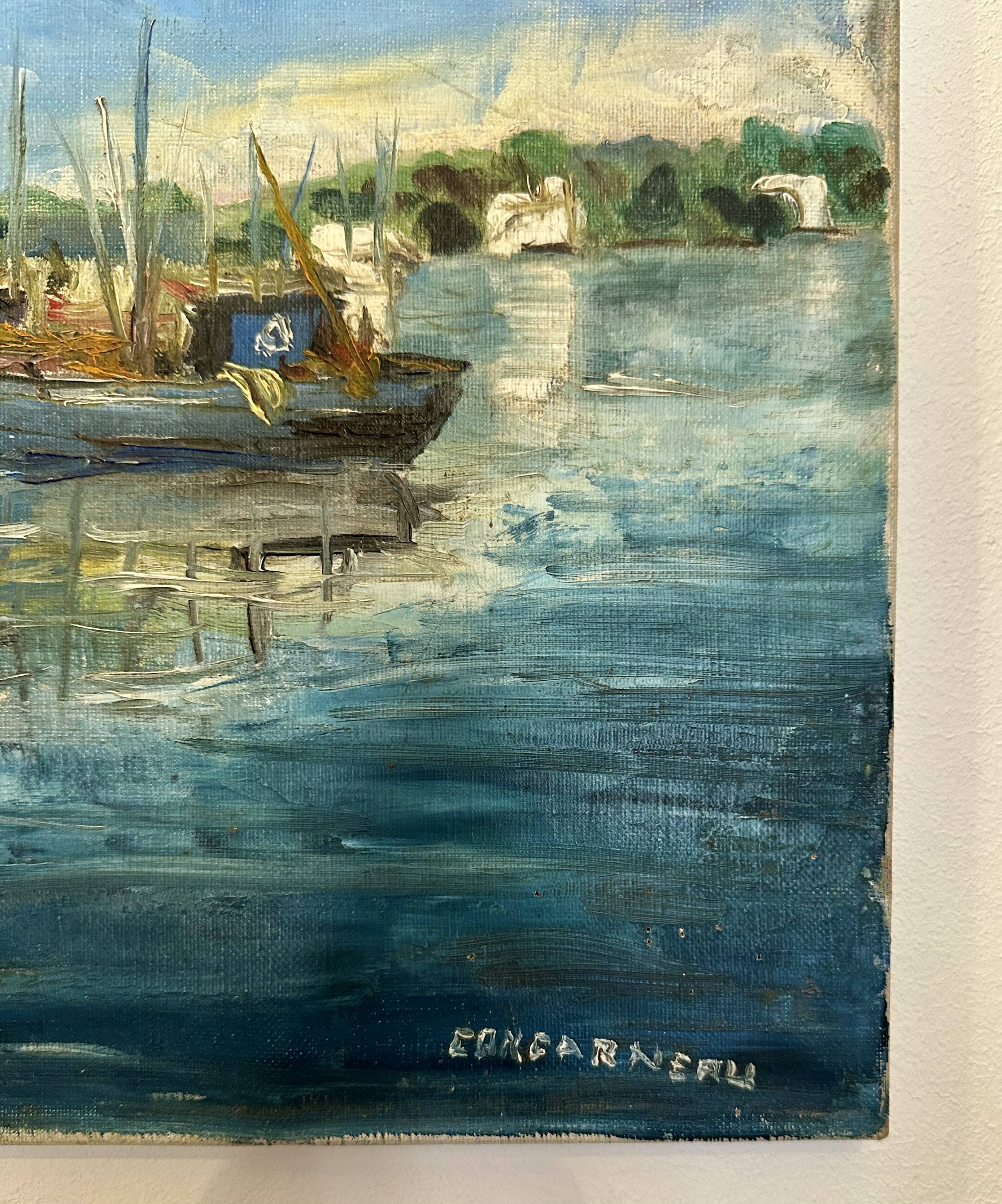 Original oil by Guy Pennamen – Concarneau, Brittany