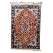 Vintage 1950s Persian Tabriz rug with silk highlights 84cm x 127cm