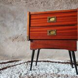 Scandinavian bedside table two drawers
