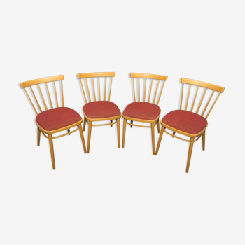Ensemble de 4 chaises conçues par J.Kobylka années 1960