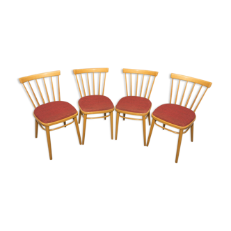 Ensemble de 4 chaises conçues par J.Kobylka années 1960