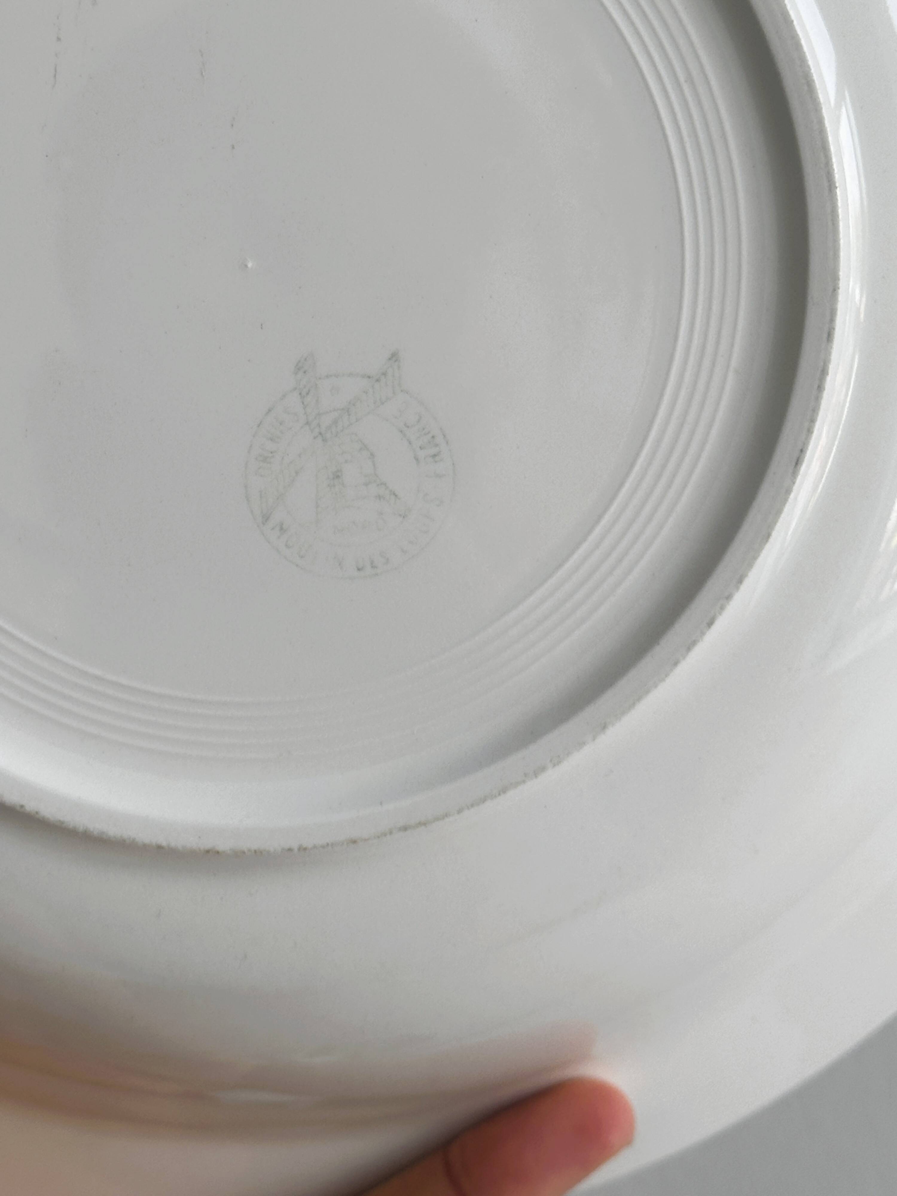 Two flat salad bowls from Moulin des Loups
