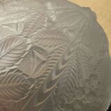 Suspension in white Art Deco period glass in the taste of Lalique