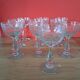 Wine guilloche glasses from the years 1900/1903.