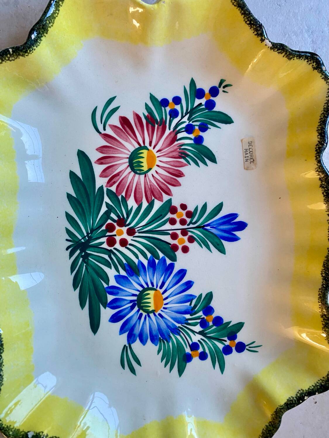Collection Plate HB Quimper - "Maison Onno Pontivy" Edition - Painted