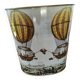 Waste paper basket Metal decor Hot air balloons