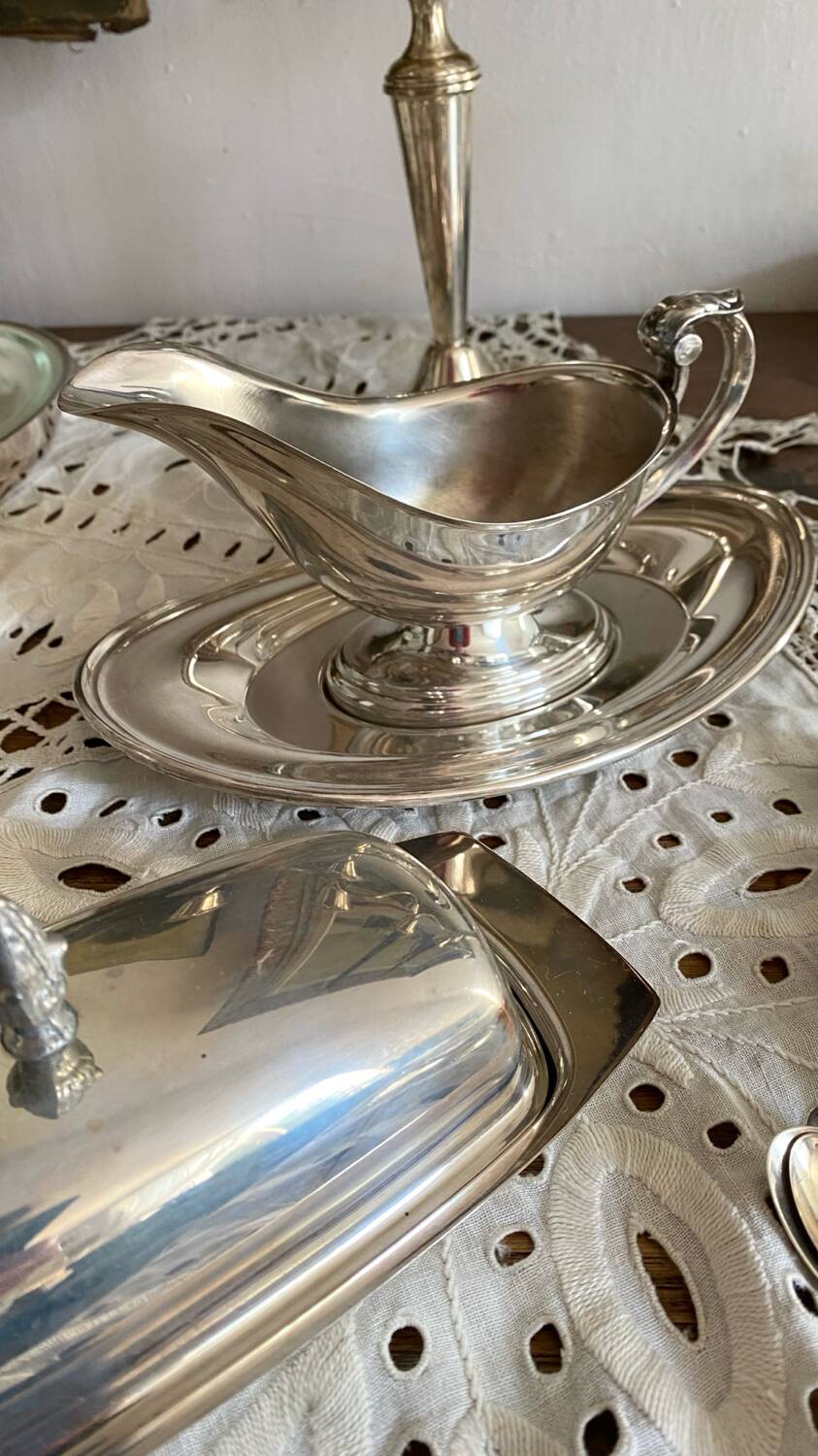 Sheffield Silver Gravy Boat