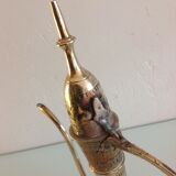 Indian brass theiere chiseled  vintage 70s