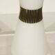 Lampe en verre opalin par Pukeberg & Böhlmarks, Suède, 1940s