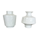 Ensemble de 2 vases en porcelaine OP Art par Edelstein Bavière, Allemagne, années 1970