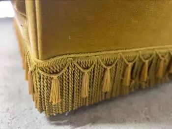 Vintage ochre yellow sofa