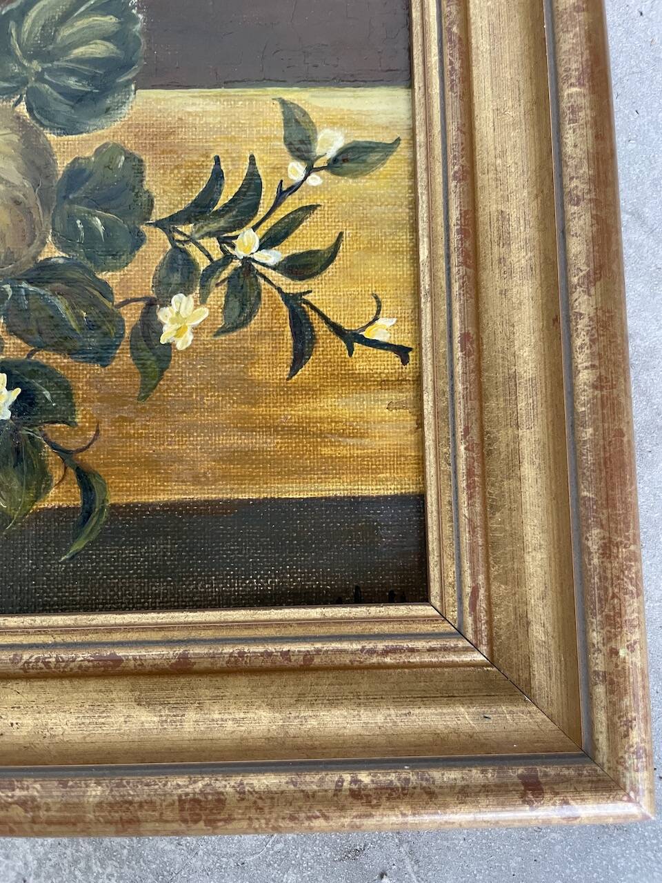 Still life oil painting