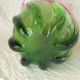 Bicolor twisted glass vase years 70'