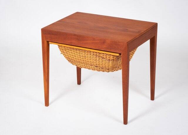 Teak Side Table by Severin Hansen for Haslev, 1950s
