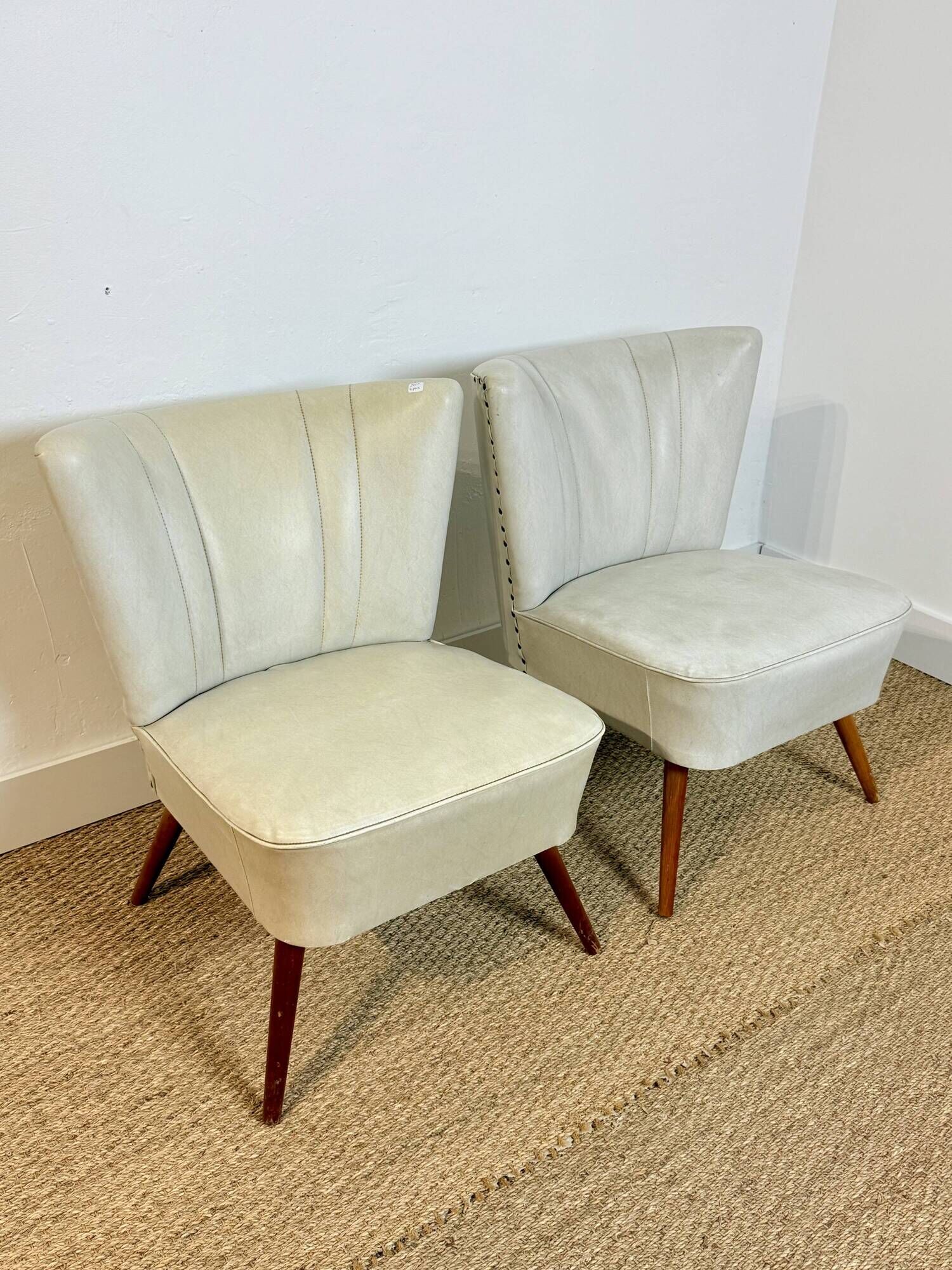 Pair of vintage cocktail armchairs