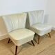 Pair of vintage cocktail armchairs