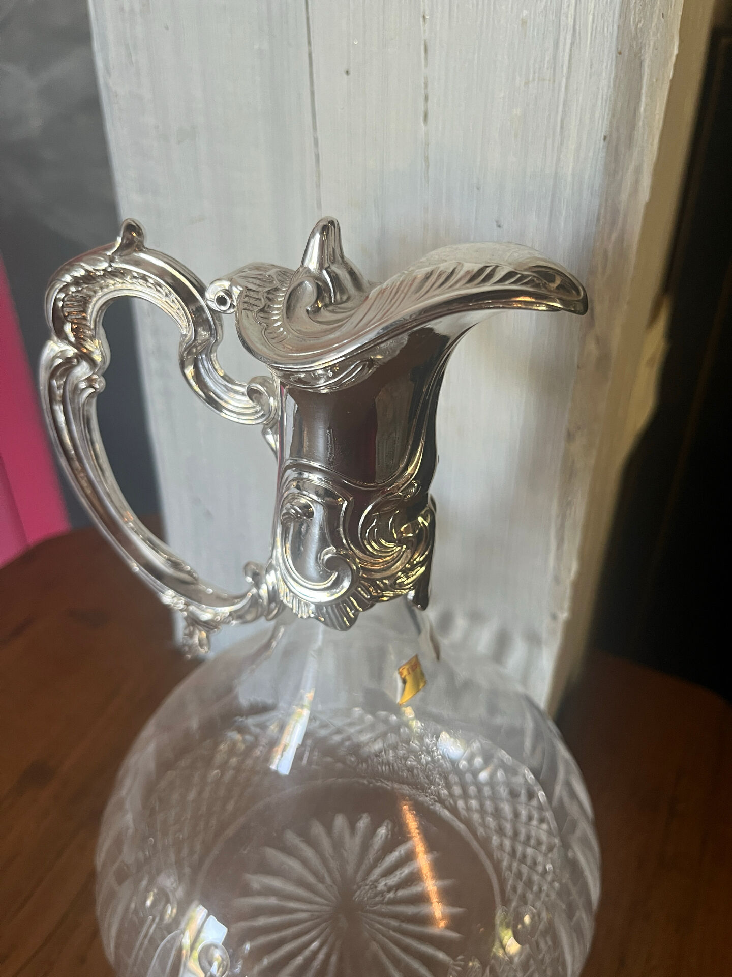 Crystal wine jug