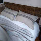 Taie d'oreiller/coussin 100% lin européen