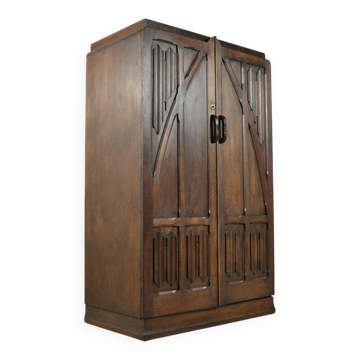 Armoire en bois unique et/ou placard d'entrée de style Art Nouveau, 1930.