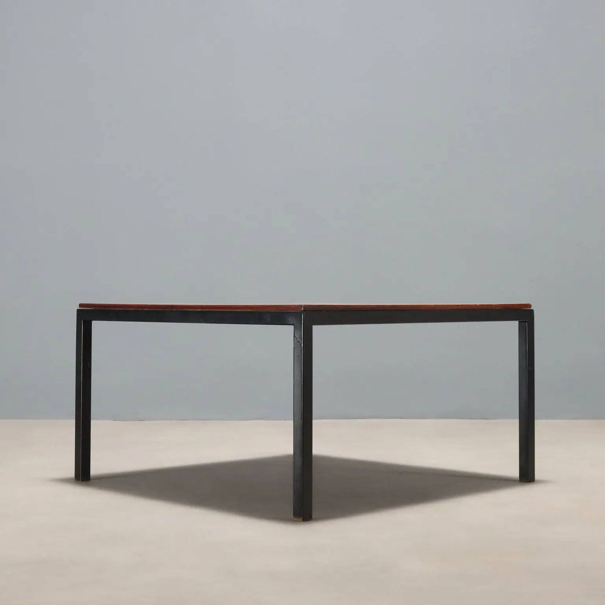 Vintage Arflex coffee table designed by Paolo Tilche in wood, Italy, 1960s.