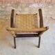 Fauteuil design corde 1960"