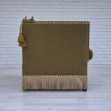 1960s, Danish velour 2 seater drop arm sofa, wool, original condition.