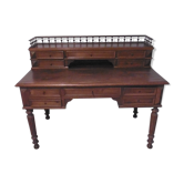 Old desk style Henri II with his gallery