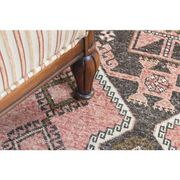 1970s Turkish Oushak Handmade Wool Cotton Pink Runner Rug  98x293