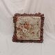 French Style Cushion Cover Handwoven Aubusson Tapestry Floral Rose Bouquet