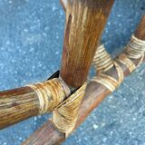 Rocking-chair rattan and canning 30s-40s