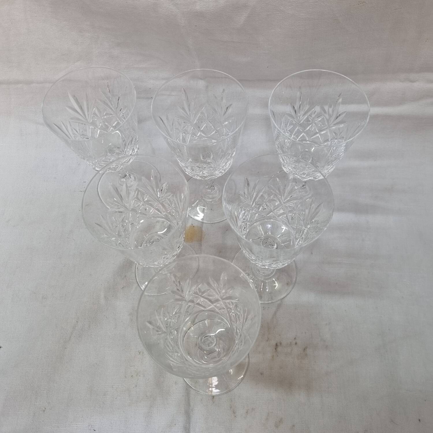 Crystal wine glasses from 1980