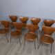 8 Arne Jacobsen Series 7 chairs