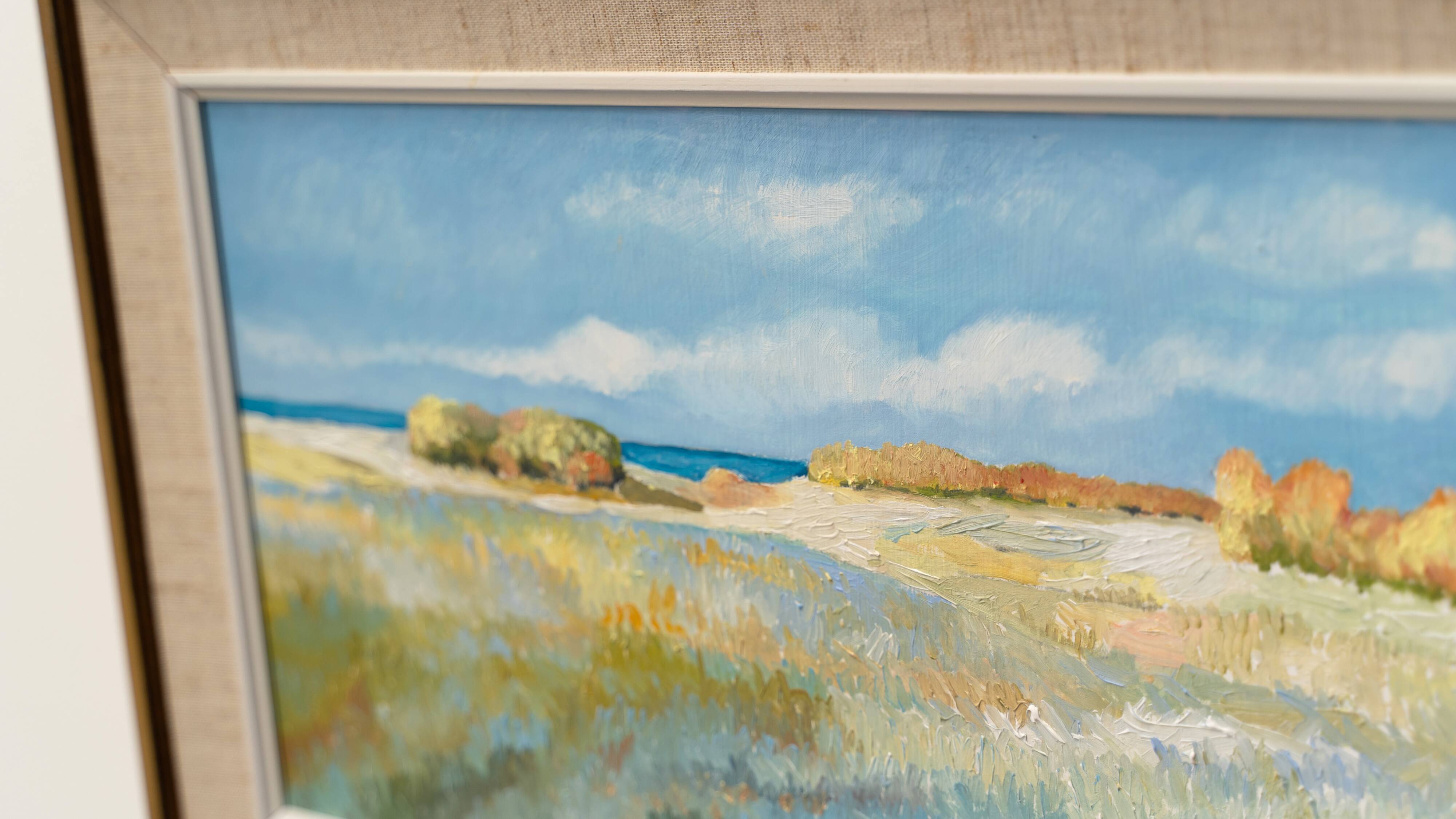 Peinture de paysage scandinave par S Nilson 1976