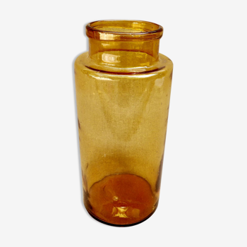 Old blown glass jar