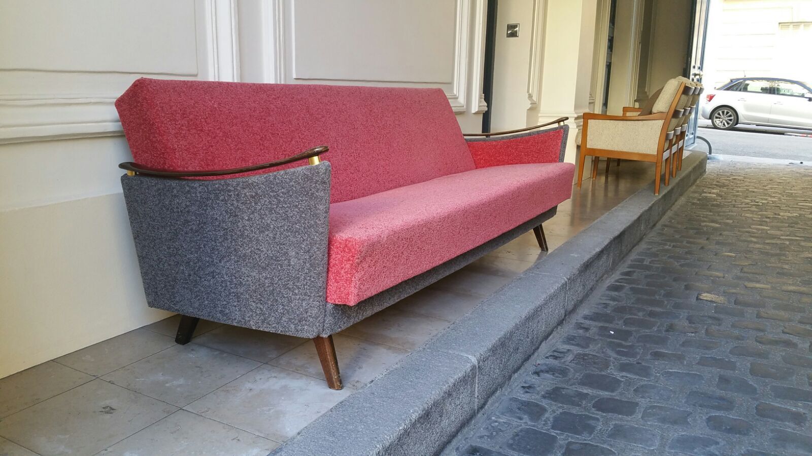 Daybed sofa convertible years 50-60 vintage original perfect state