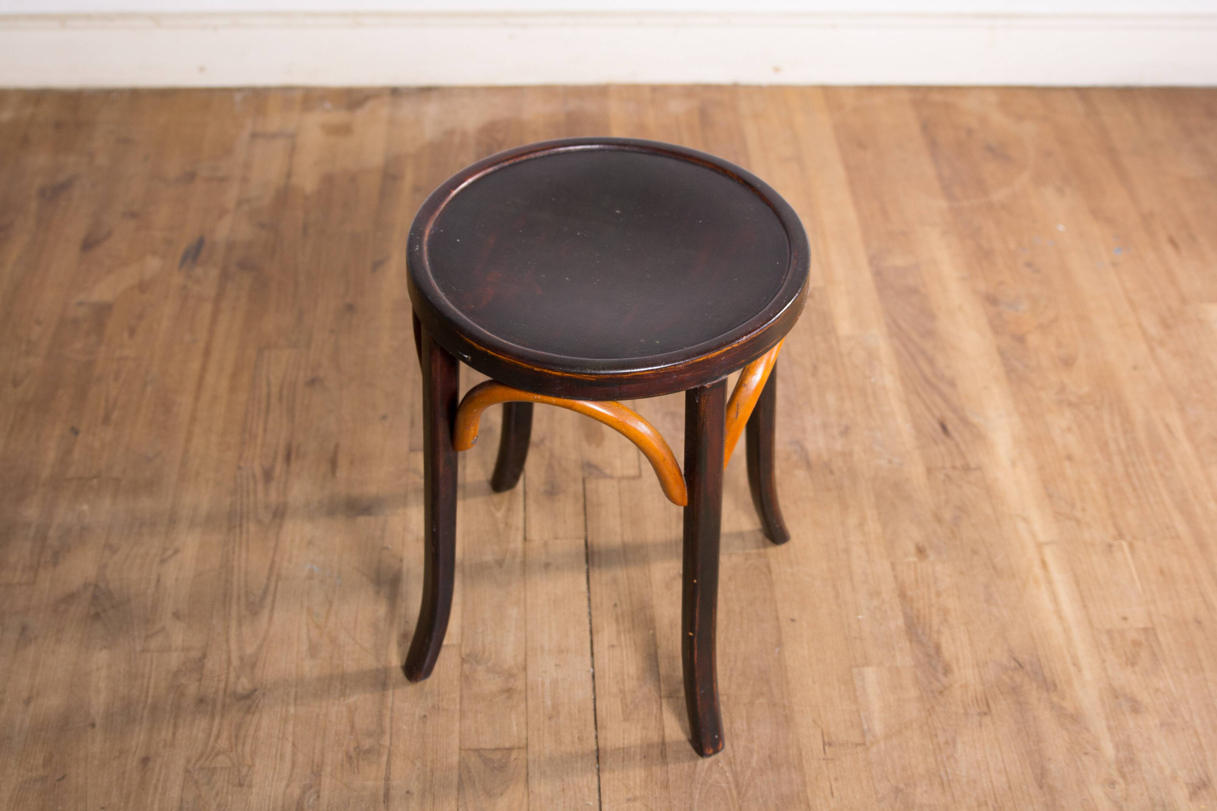 Baumann stool with label and stamp
