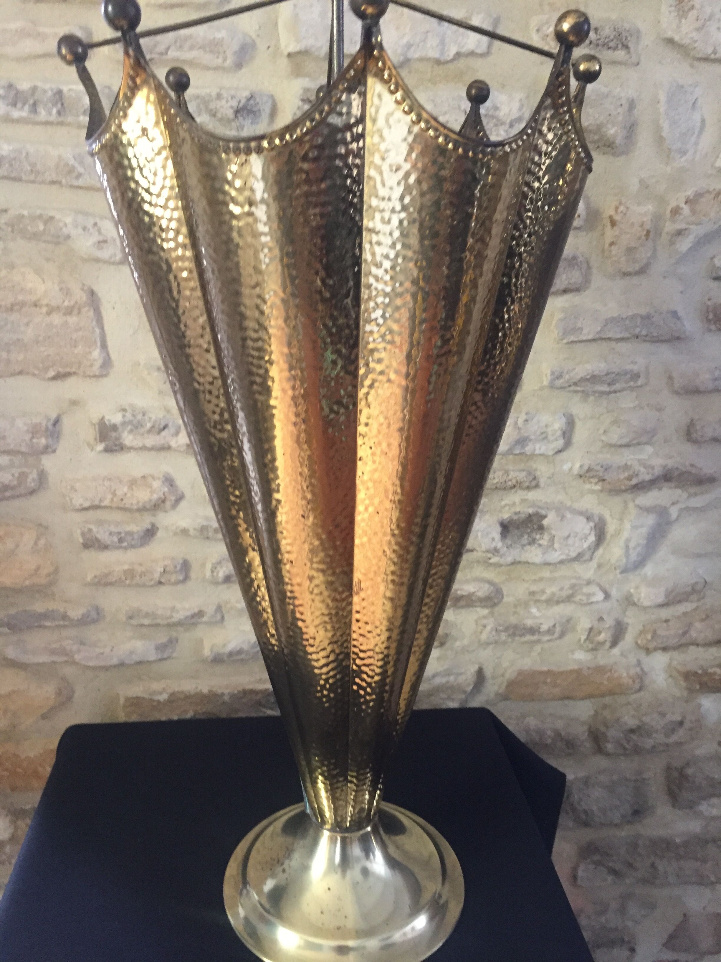 Vintage brass umbrella holder