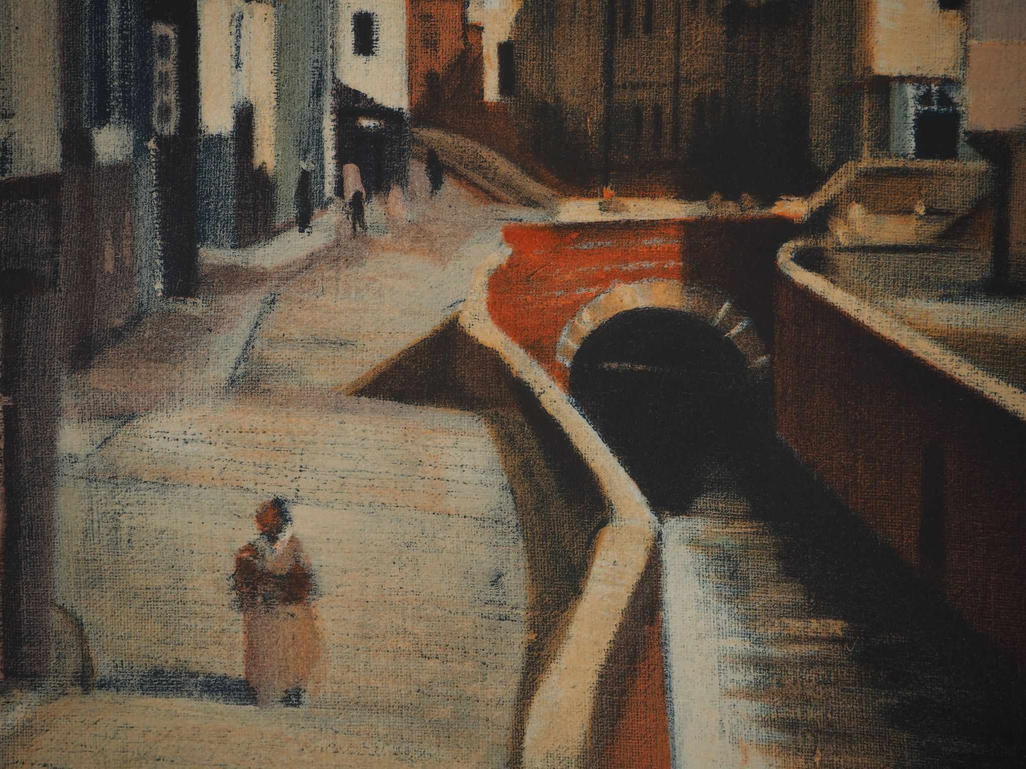 André Derain : Amiens traversé par la Somme, Lithographie signée