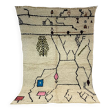 Handmade Moroccan Berber carpet 246 x 160 CM