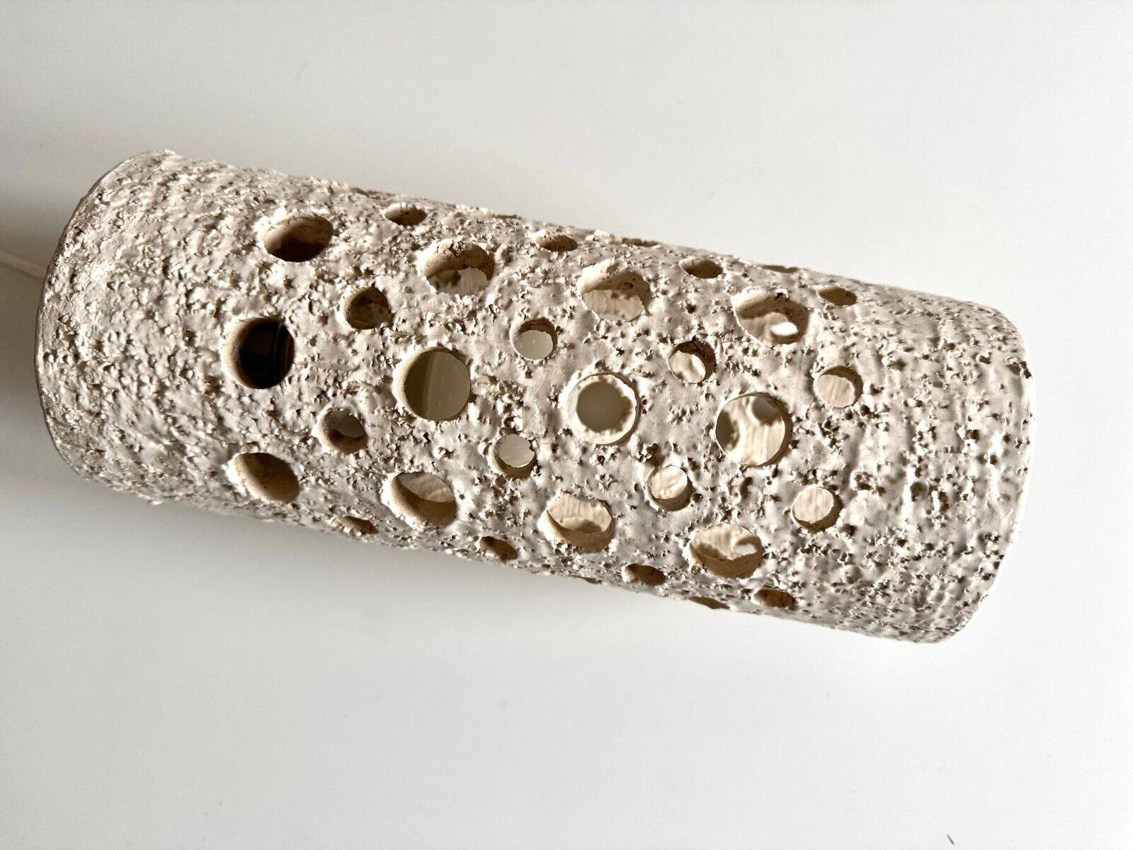 Danish chamotte wall sconce, 1960s