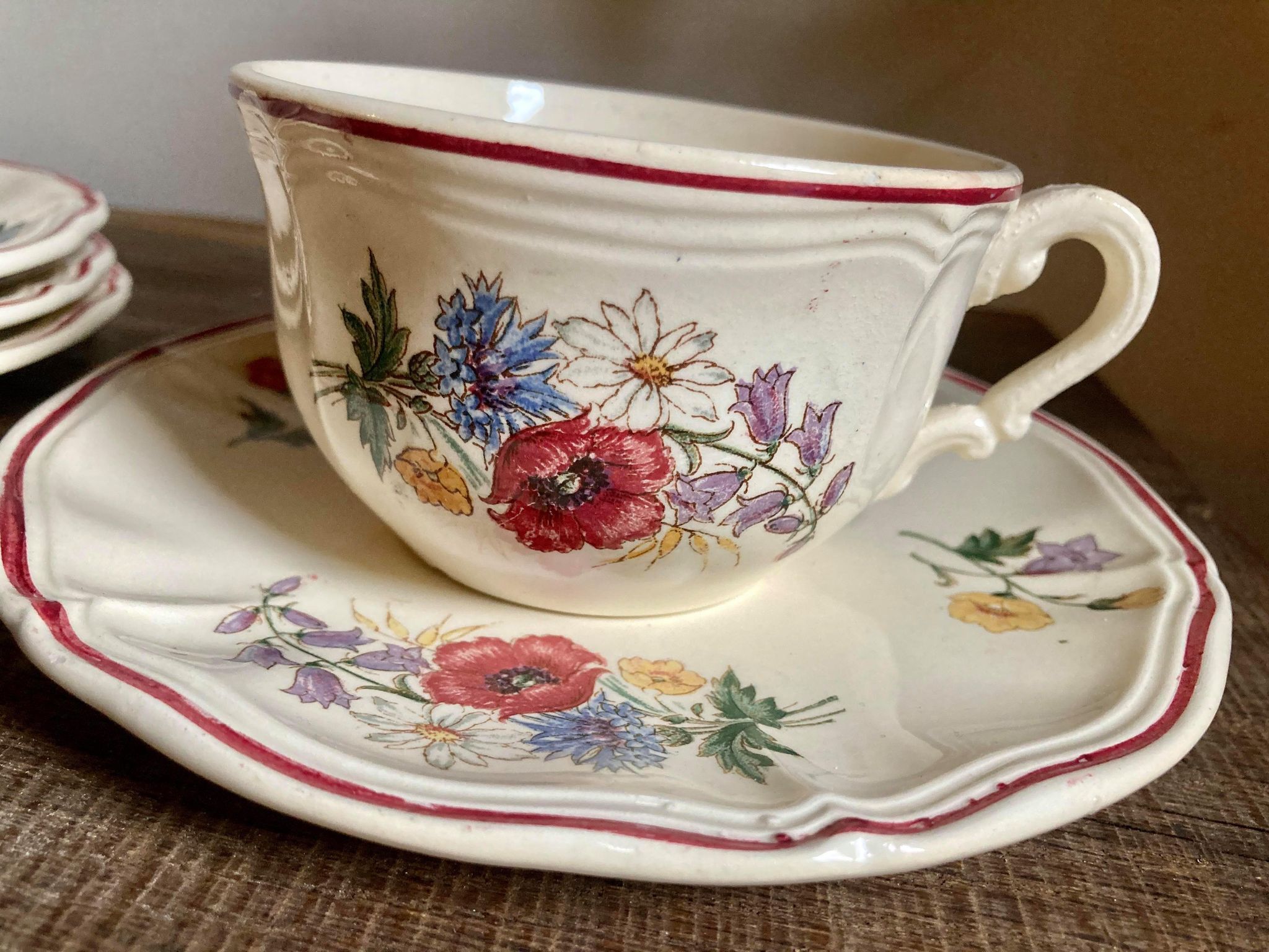 Cup Digoin Sarreguemines model Agreste