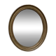 Old oval golden mirror