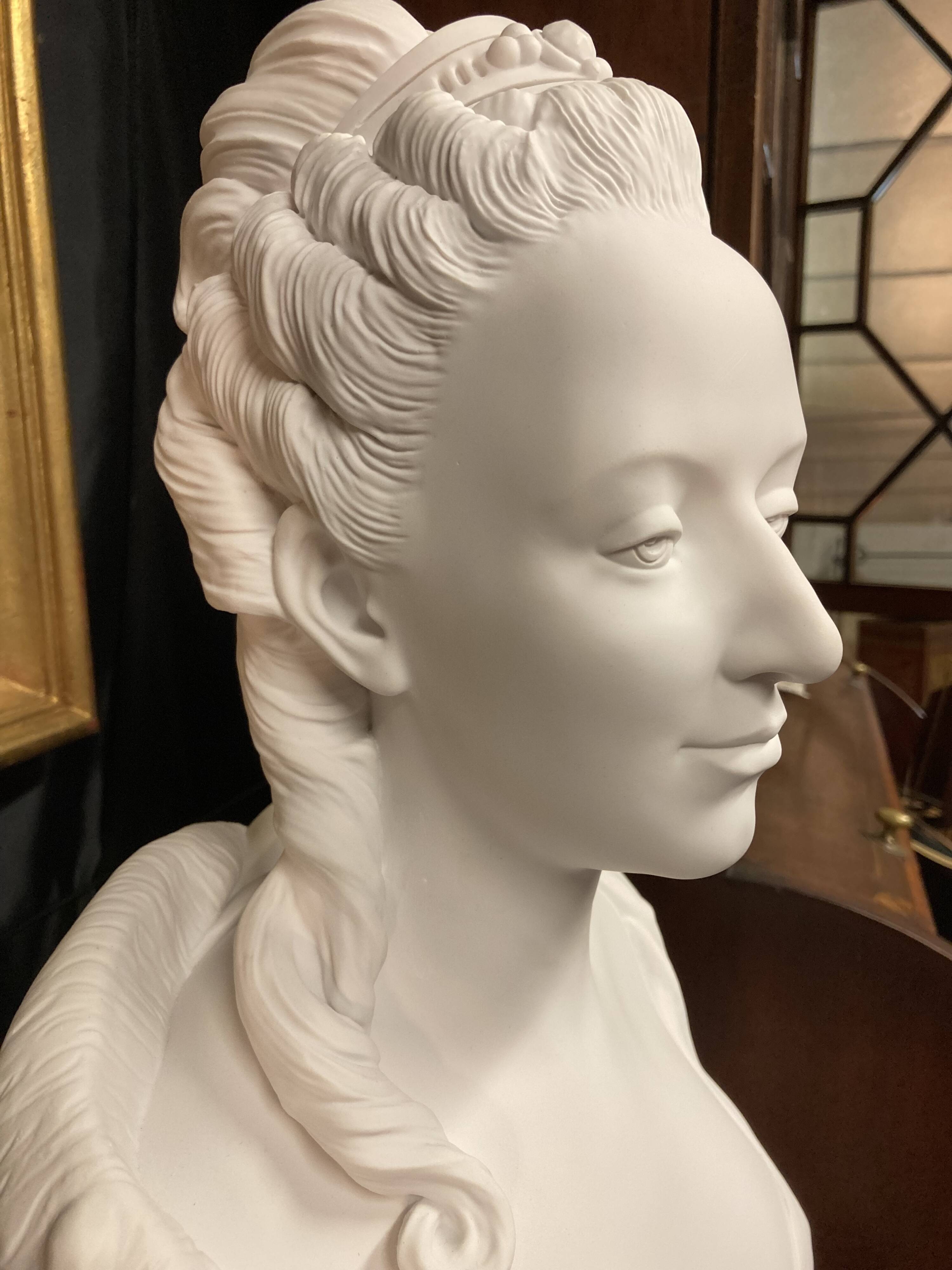 Jean-Baptiste Fournier, Bust of Marie-Antoinette after Augustin Pajou