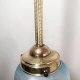 Lámpara "Art Nouveau" de latón y cristal. España, 1930s.